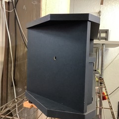 【リサイクルサービス八光】幅80㎝　朝日木材加工　ブラックコーナーTV台　32型まで対応の画像