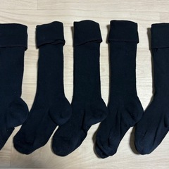 紺色ソックス5足セット　学生さんに