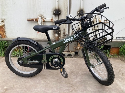 Jeep 子供用自転車 オリーブグリーン 6速