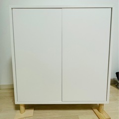 IKEA  EKET エーケト キャビネットコンビネーション 脚付き, ホワイト/木製の画像