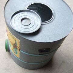  お米　玄米　保管容器　/　米びつ　保存　/　金属製貯蔵器の画像