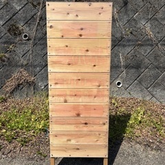 木製看板　アクリル板付