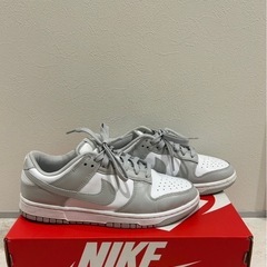 Nike Dunk Low グレー/ホワイト　スニダン　値下げ
