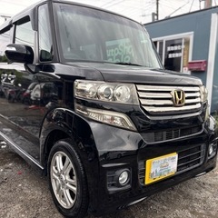 ホンダ NBOXカスタムGLパッケージ★総額22万円★車検付き 即日納車可能！純ナビ Bカメラ フルセグTV Bluetooth 両側パワスラ ETC 修復歴なし！お早めに！！の画像