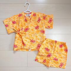 【90cm】子供服 ベビー服 甚平 上下セット 半袖 女の子 浴...