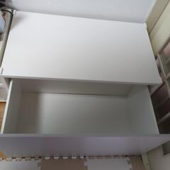おもちゃ収納　IKEA　スモースタード　ホワイト/グレーの画像