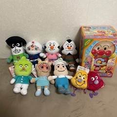 【新品未使用】アンパンマン　ぬいぐるみ　おもちゃ　9点セット　ま...