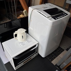 家電4点セット　洗濯機　オーブンレンジBISTRO 40インチブ...