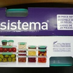 ☆未使用品 sistema クリップイット 保存容器 28ピースセット 電子レンジ対応 食品保存 耐熱 耐冷 食洗器使用可能 札幌 北20条店の画像