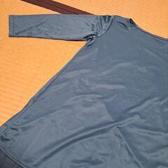 レディース長袖Tシャツ　水色の画像