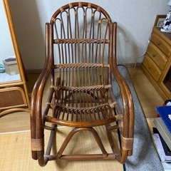 藤 家具 椅子の画像