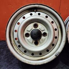 ダイハツ 純正ホイール 鉄ホイール 12インチ 4本 4J4HPCD100約+40 ハイゼット等　(VHX198)の画像