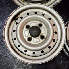 ダイハツ 純正ホイール 鉄ホイール 12インチ 4本 4J4HPCD100約+40 ハイゼット等　(VHX198)の画像