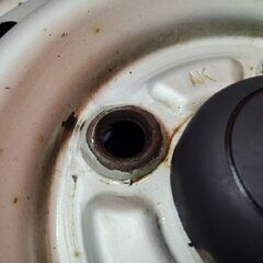 ダイハツ 純正ホイール 鉄ホイール 12インチ 4本 4J4HPCD100約+40 ハイゼット等　(VHX198)の画像
