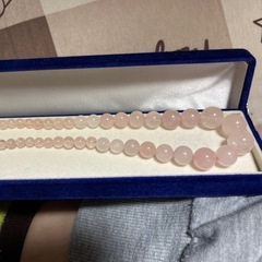 ローズクォーツ　ネックレスの画像