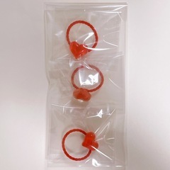 キッズ用　ハートのヘアゴム
