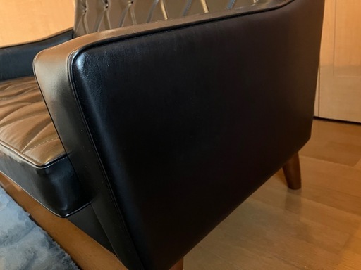 カリモク60　ロビーチェア　2シーター　スタンダードブラック