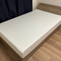 ¥5.7万→¥1.5万　セミダブルベッド　マットレス　収納付き　...