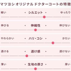 マツヨシ 白衣 ドクターコート レディース長袖 Мサイズ MY-DCL01 の画像