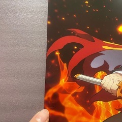 アニメ　鬼滅の刃　　煉獄掛け紙、ステッカー2枚の画像