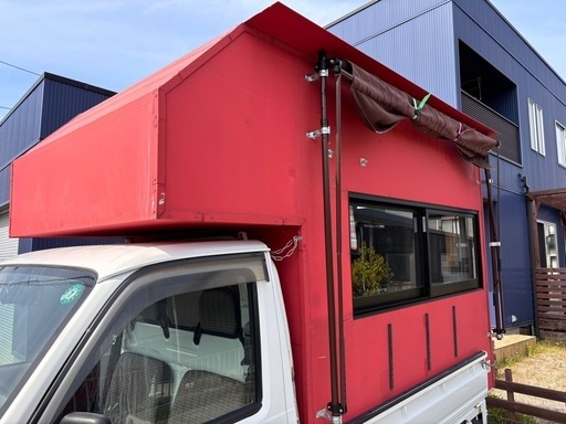 キャンピングシェル、キッチンカー、キャンピングカー、軽トラ