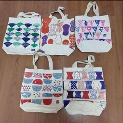 【バラ売り可】カルディ KALDI もへじ トートバック　5点の画像