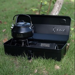 新品  ツールボックス 工具箱 収納ボックス キャンプ アウトドア 収納 雑貨 金属製収納BOXの画像