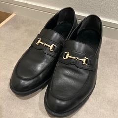 GU リアルレザーローファー