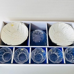 【未使用品】HOYA CRYSTAL 冷麦・そうめんフルセット
