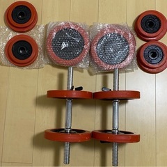 ダンベル60KGセット（片手30kg×2個)  可変式　トレーニ...
