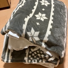 ニトリ　冬用　掛け布団　カバー付の画像
