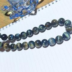 ●14-14.5mm●旧サファイアブルータイガーアイ1連●