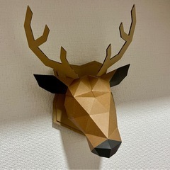 完成品　組み立てるインテリア　KAKUKAKU 鹿　オブジェ　