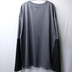XL クロスレイヤードロンT 長袖Tシャツ　十字架　ユニセックス　韓国　ストリートの画像