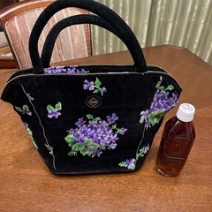 リメイク用  フェイラー 紫陽花 あじさい 
ハンドバッグ 中サイズ