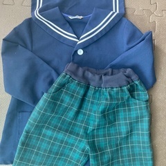 保育園　幼稚園　園児　園服　制服　セーラー服　チェック柄ズボン　120