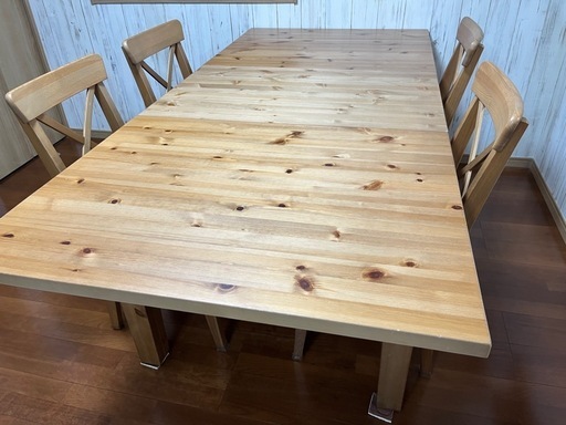 IKEA　伸縮ダイニングテーブルセット