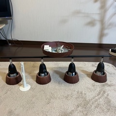 アートワーク スタジオ4灯シーリングライト ウォールナット　照明　スポットライトの画像