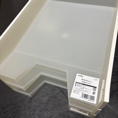 未使用　デスクトレー　A4サイズ　ホワイト　3個セット　