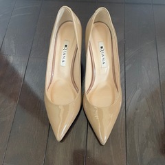 DIANA - DIANA ダイアナ クロコ型押しパンプス(21.5cm)超美品
