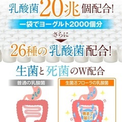 【新品未使用】① 生菌活 フローラ Premium 60日分(30日分×2個セット) ビフィズス菌 酪酸菌 サプリ ダイエット 美容 菌活 麹菌 健康食品 腸内フローラ 生菌 死菌 食物繊維 オリゴ糖 短鎖脂肪酸 日本製【酪酸菌5億個 26種の乳酸菌】の画像