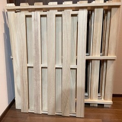 スノコ　　すのこ　ダブルベッド　