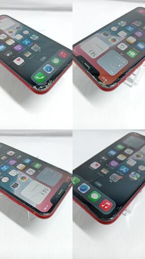 動作確認済！iPhoneXRA210664GB本体レッド SIMフリー画面割れ250802304 