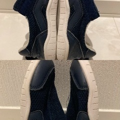 IFME ネイビー 19.0 キッズシューズ 子供靴 スリッポンの画像