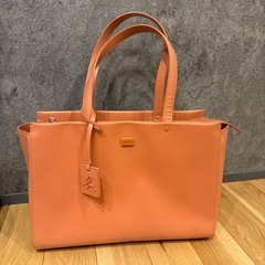 アニエスベー　サーモンピンク　トートバッグ