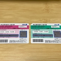 ANA株主優待優待券　2枚