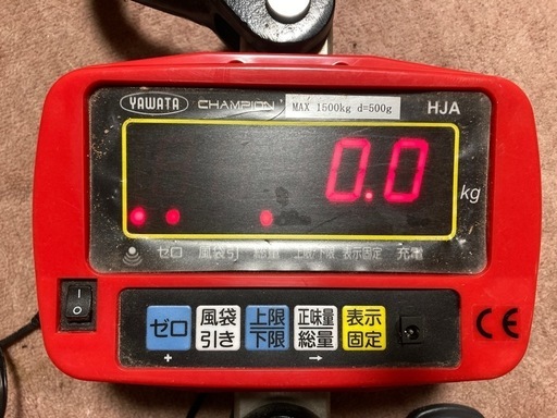 八幡計器ヤワタ　デジタルクレーンスケール　チャンピオン HJAシリーズ1500kg