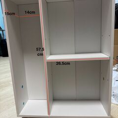 無料【0円】キャスター付き棚　15x44x57.5cm 2個の画像