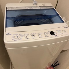 Haierハイアール 4.5kg 全自動洗濯機 JW-C45CK(W) ホワイトの画像