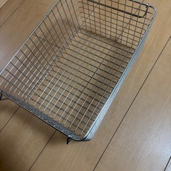 無印　ステンレスワイヤーバスケット